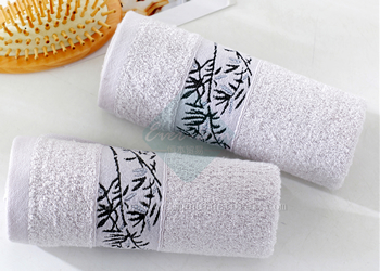 China Custom patterned towels turkish cotton Factory Promotional Bathroom Embroidery Towels Supplier